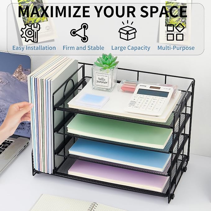 OPNICE 4-Tier Paper Organizer - Image 5