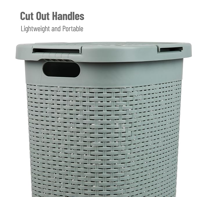 Mind Reader Slim Laundry Hamper - Image 4