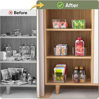 BALEINE Pantry Organizers and Storage Bins, Plastic Clear Storage Bins - Image 5