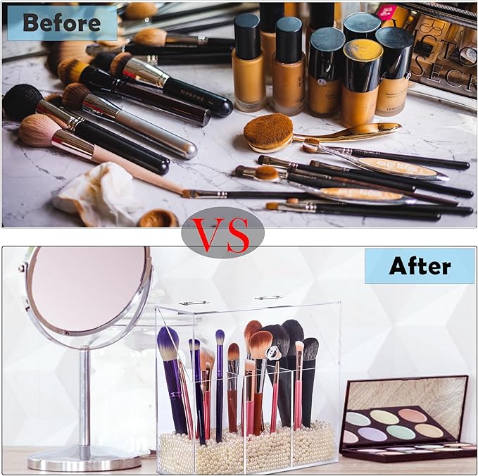 Acrylic Makeup Brush Holder - Image 2