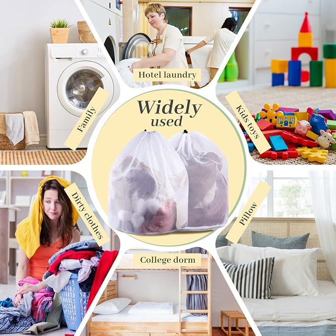 48 Pcs 24 * 32 Inches Fine Mesh Laundry Bag - Image 5
