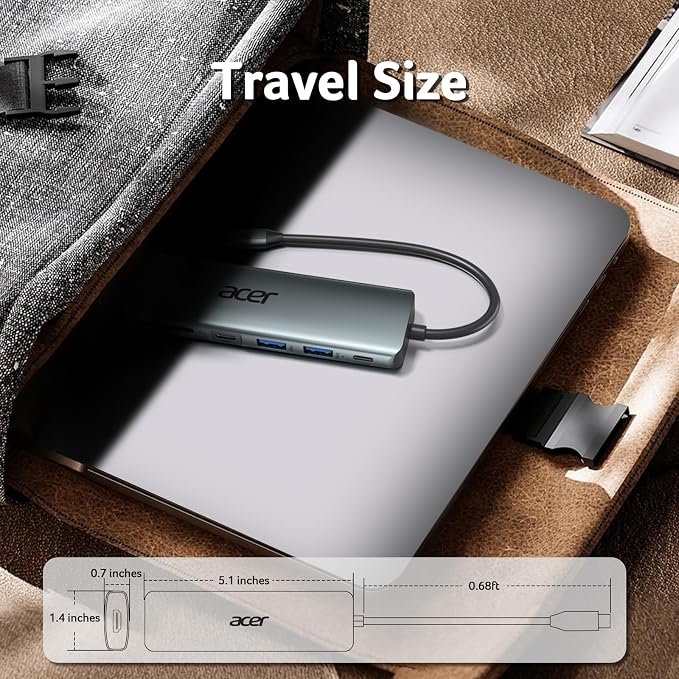 Acer USB C Hub, 7 in 1 Multi-Port Adapter - Image 8