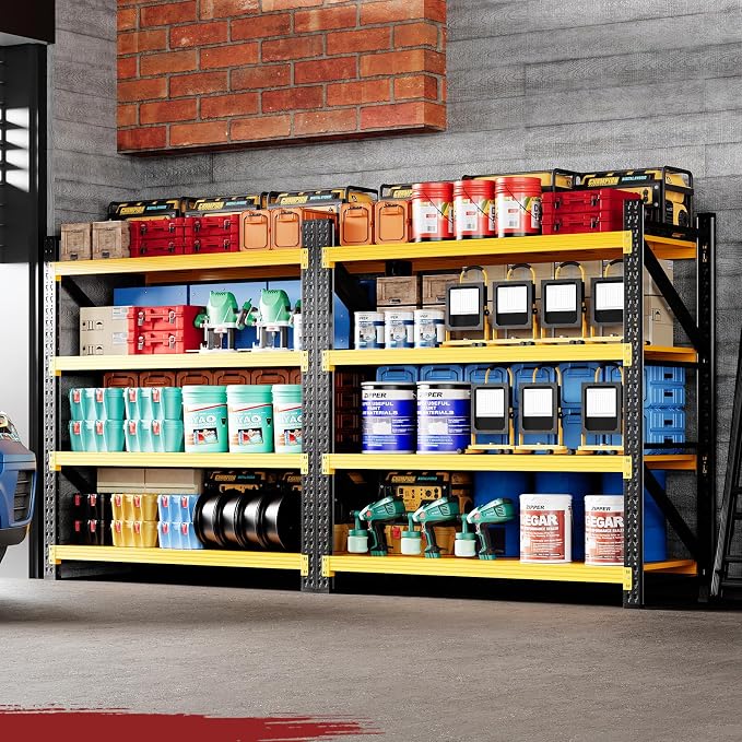 48" Wide Storage Shelves, 2000LBS Garage Shelving Heavy Duty, Standing Shelf - Image 2