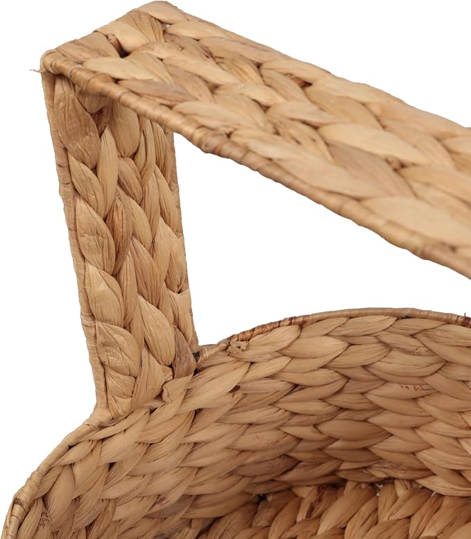 happimess Riverbend 3-Tier Water Hyacinth Storage Tower 35.5", Natural | - Image 4