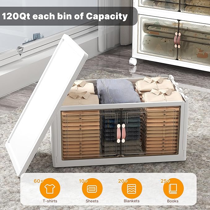 Extra Large Stackable Storage Bins - Image 4