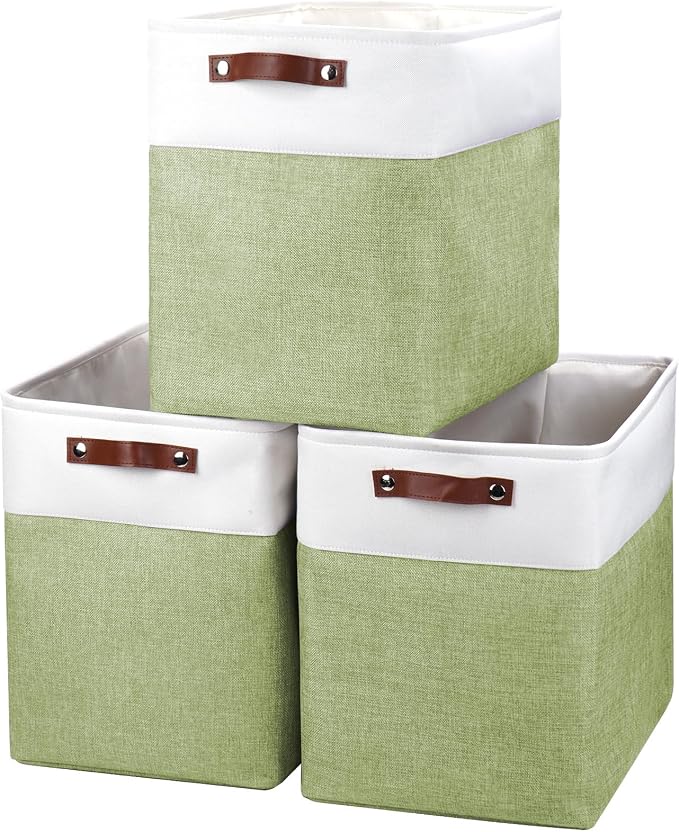 Large Fabric Storage Baskets | 50L Storage Bins, Decorative Linen Closet Baskets by Bagnizer