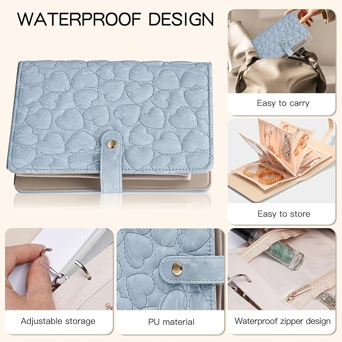 Travel Jewelry Organizer Case, Jewelry Storage Roll Bag - Image 5