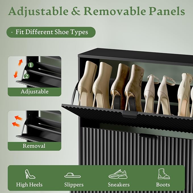 Xixini Shoe Storage Cabinet for Entryway - Image 3