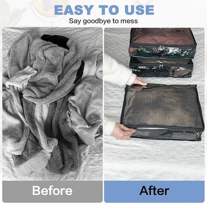Clear Zippered Storage Bags Plastic Sweater Storage Bags - Image 5