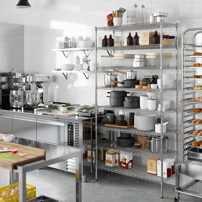 18" Deep x 42" Wide x 86" Height Wire Shelving Kit | 8-Tier | NSF Commercial - Image 4