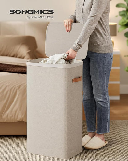SONGMICS Laundry Basket, 26.4 Gal. Laundry Hamper, Easy Assembly, - Image 2
