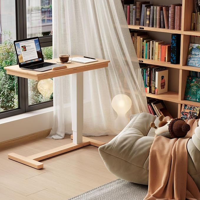 Solid Wood Overbed Bedside Table - Image 3