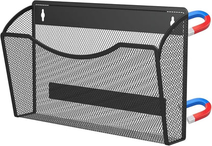 MINDEPOT Magnetic Wall File Organizer, Hanging File Holder, 1 Pack, Powerful by MINDEPOT