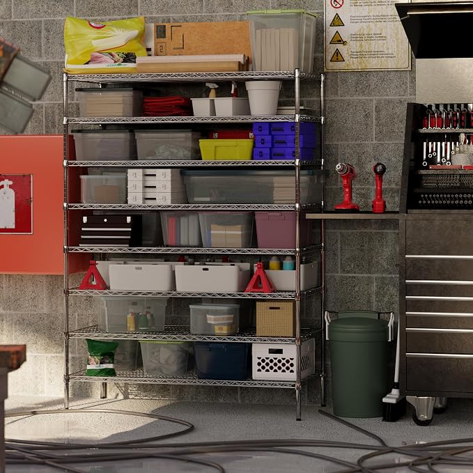 24" Deep x 54" Wide x 74" Height Wire Shelving Kit | 8-Tier | NSF Commercial - Image 7