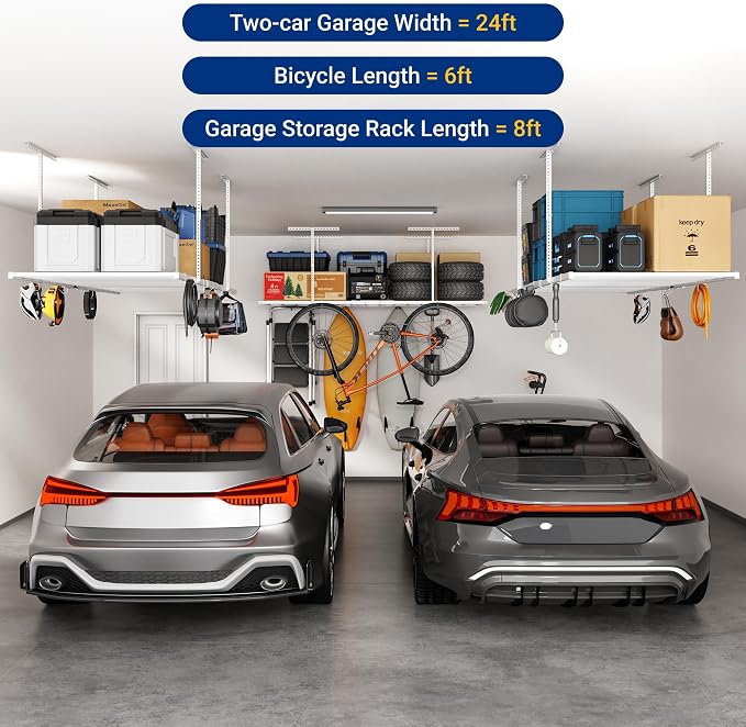 FLEXIMOUNTS 4x8 Overhead Garage Storage Rack - Image 7