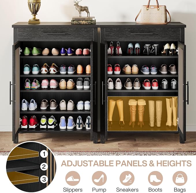 Tribesigns Shoe Cabinet, 5-Tier Shoe Storage Cabinet - Image 7