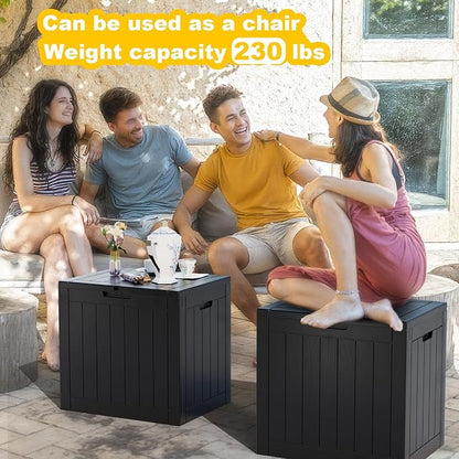 30 Gallon Deck Box, Resin Outdoor Storage Box - Image 3