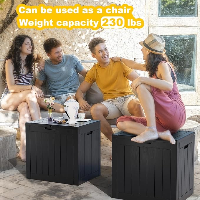 Vixzen 30 Gallon Deck Boxes Outdoor Waterproof, Lockable Storage Box - Image 3