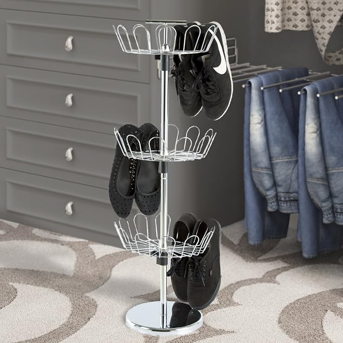 Lavish Home Rotating Shoe Rack Organizer - Image 4