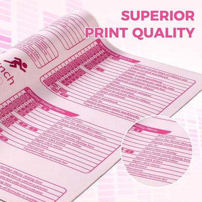 iCasso Pink Excel Cheat Sheet Desk Mat - Image 5