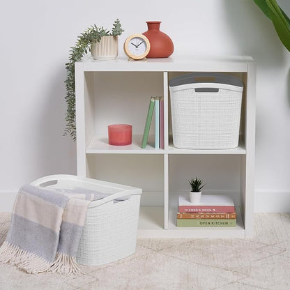 Curver Set of 2 XL 30.5L Jute Decorative Plastic Organization and Storage - Image 9