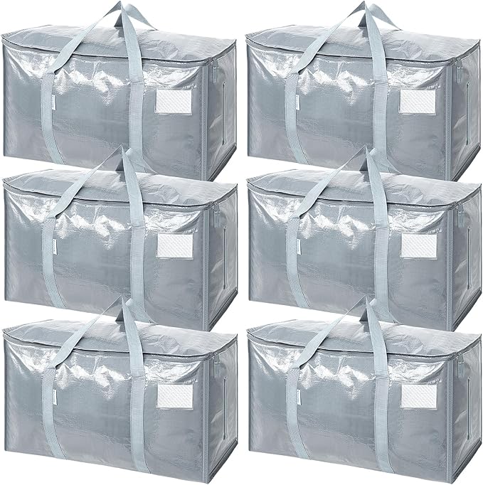 TICONN 6 Pack Extra Large Moving Bags Heavy Duty by TICONN