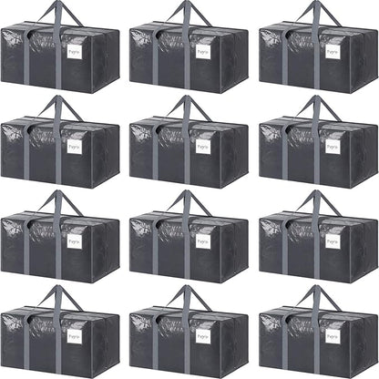 12 Pack Extra Heavy Duty Large Moving Bags by Fygrip