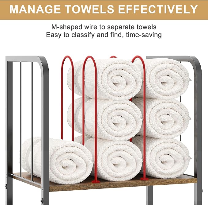 3-Tier Freestanding Towel Racks - Image 2