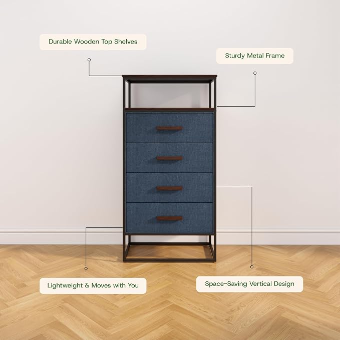 tinge Zana Premium Fabric Dresser - Image 5