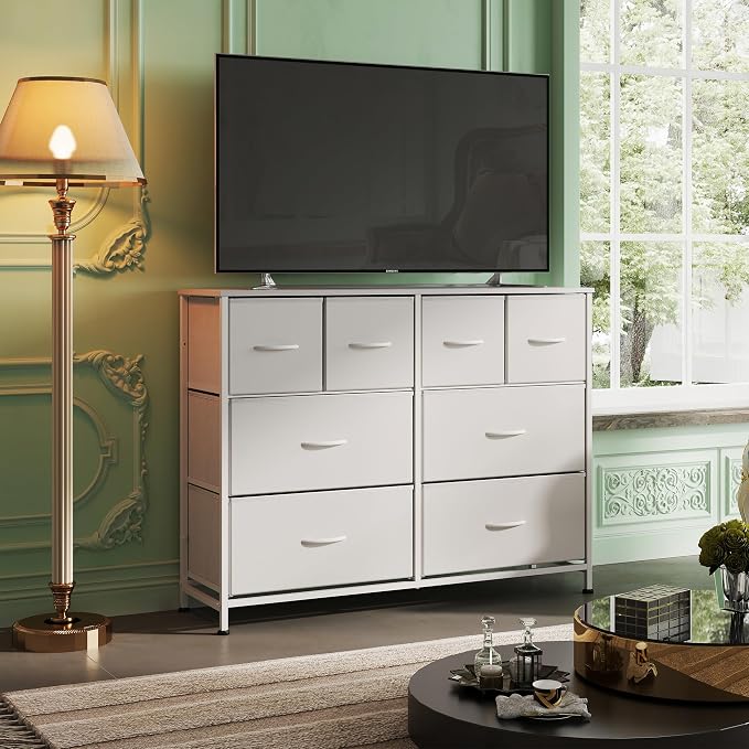 WLIVE Wide Dresser for Bedroom, 8 Drawer Chest of Drawers, Wide storage design - Image 2
