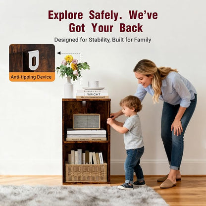 Book Shelf, Wooden Cube Storage Organizer - Image 4