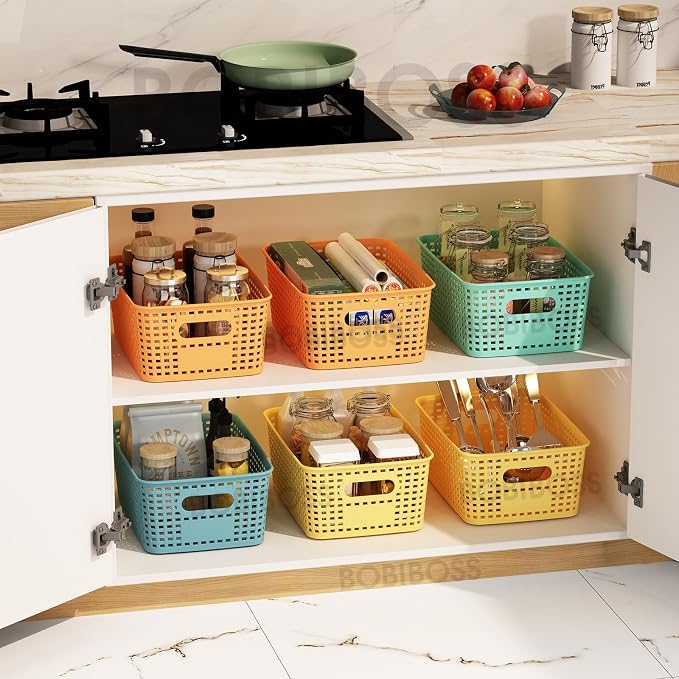 Colorful Plastic Storage Baskets - Image 5