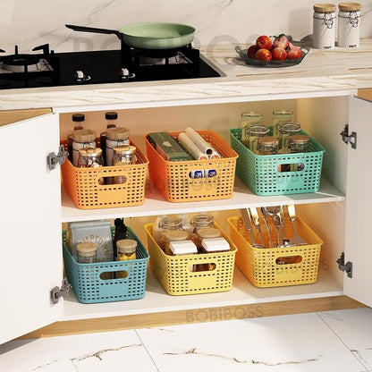Colorful Plastic Storage Baskets - Image 5
