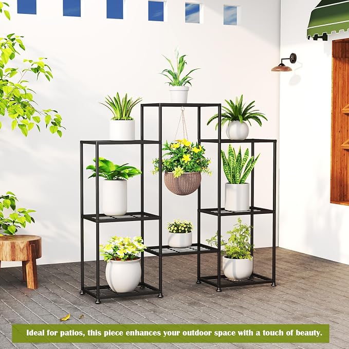 Metal Plant Stand Indoor Metal Plant Stands Outdoor Tiered Plant Shelf - Image 7