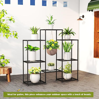 Metal Plant Stand Indoor Metal Plant Stands Outdoor Tiered Plant Shelf - Image 7