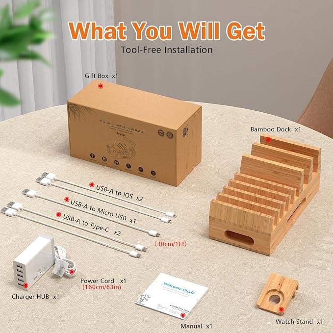 Pezin & Hulin Bamboo Charging Station Holder - Image 3
