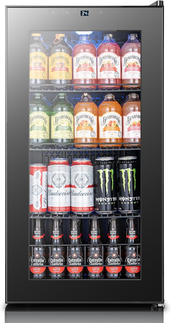 Yeego Beverage Refrigerator Cooler, 105 Cans Drink Fridge by Yeego