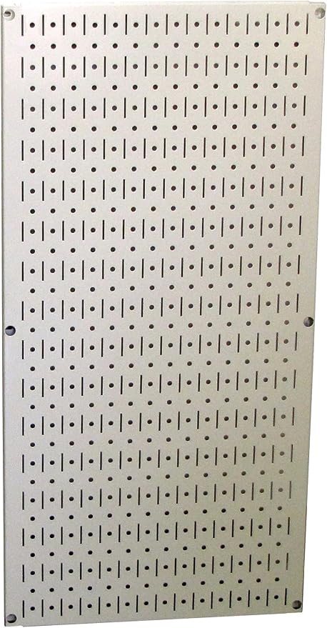 Wall Control Pegboard 32in x 16in Beige Metal Pegboard Tool Board Panel by Wall+Control