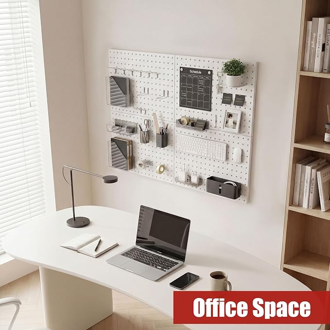 Peg Board 4 Pack Metal Pegboard Panels - Image 9