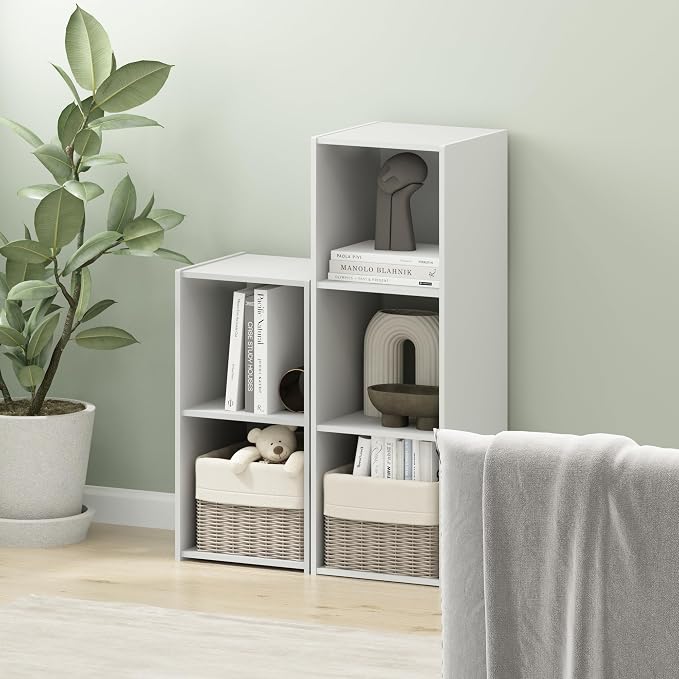 Furinno PELLI Book Shelf, 3-Cube Bookshelf - Image 2