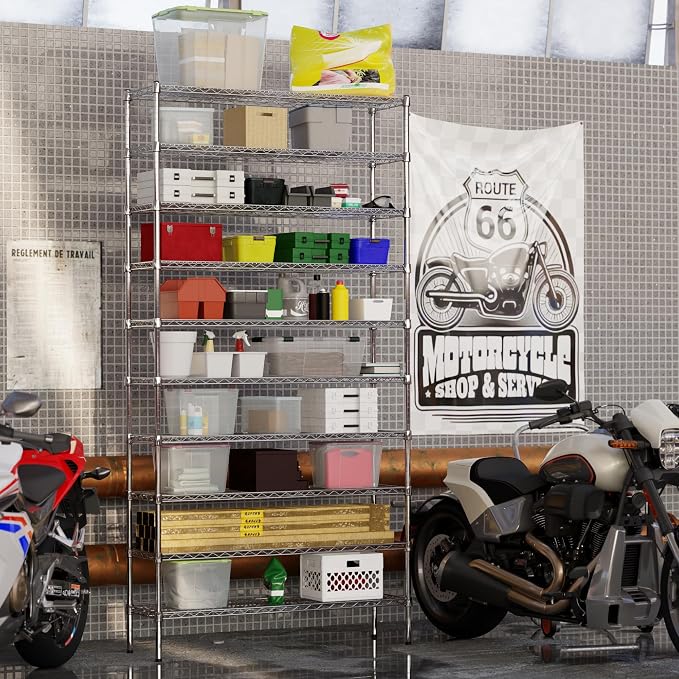 14" Deep x 48" Wide x 96" Height Wire Shelving Kit | 10-Tier | NSF Commercial - Image 2