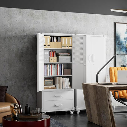 Upgraded Metal Garage Storage Cabinet - Image 5