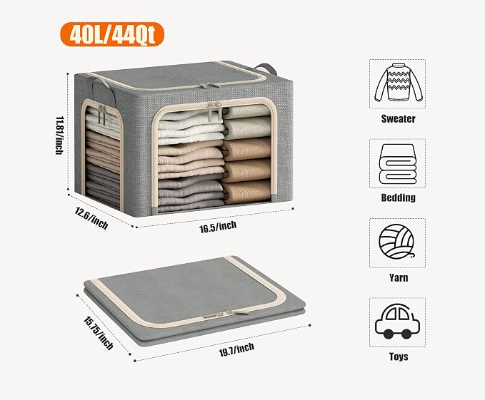 3 Openings Clothes Storage Bins - Image 6