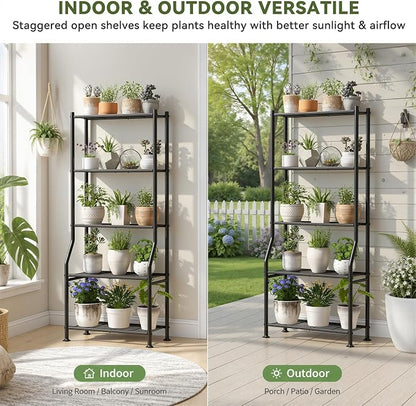 Livilord 5-Tier Plant Stand Indoor Outdoor, Waterproof Corner Garden Rack - Image 6