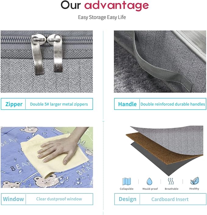Onlyeasy Breathable Under Bed Storage Bags - Image 5