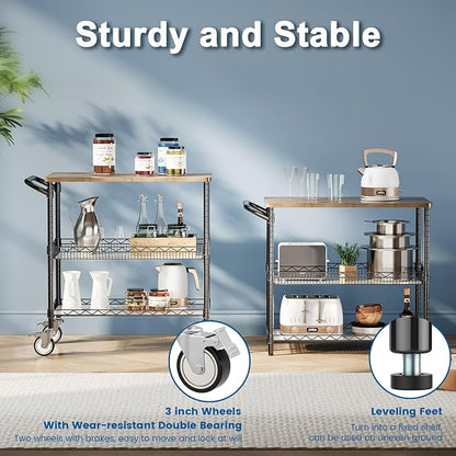 Leteuke Rolling Kitchen Carts - Image 7