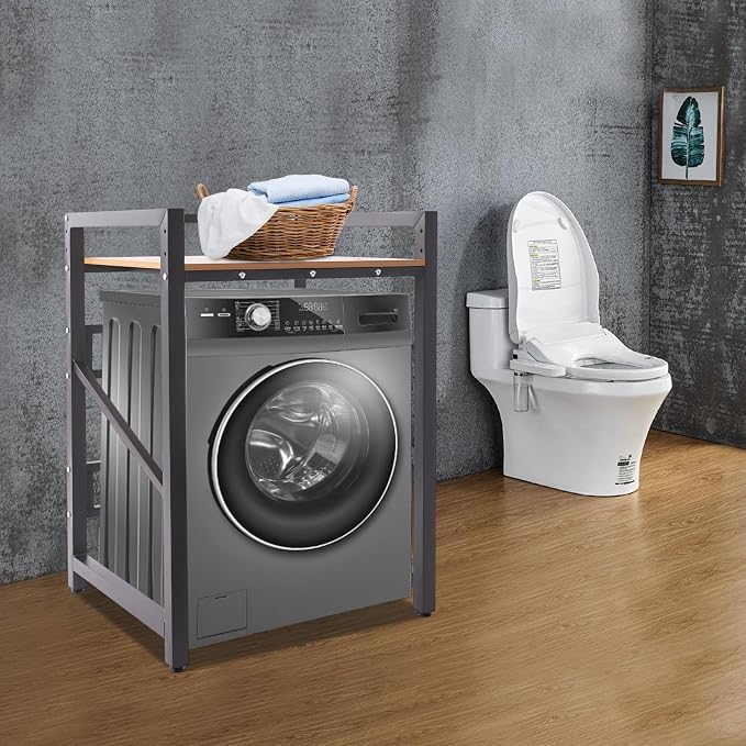 Washer Dryer Stacking Rack Stand, Heavy Duty Washing Machine Shelf - Image 2