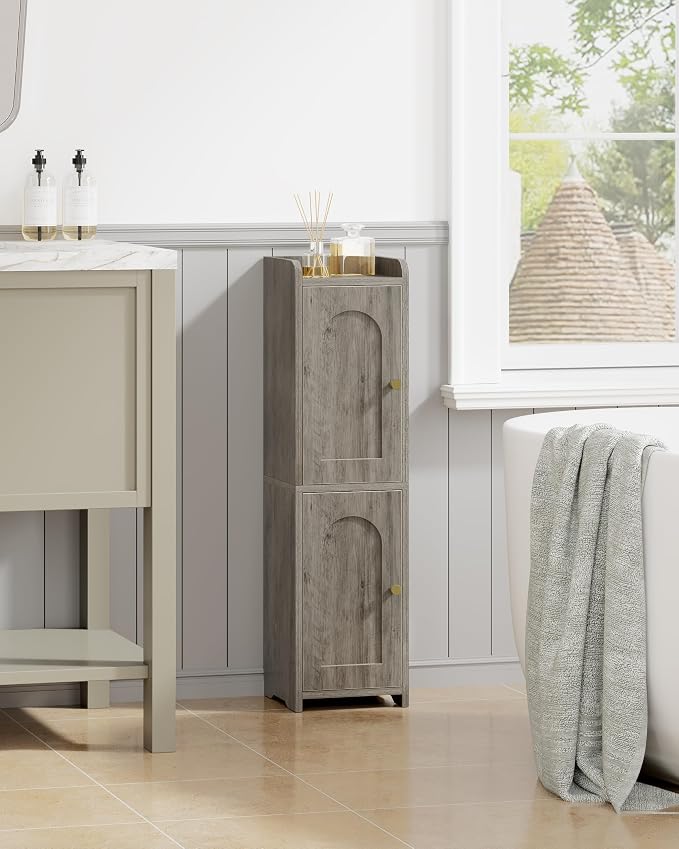 Hzuaneri Bathroom Storage Cabinet, Small Corner Floor Cabinet - Image 3
