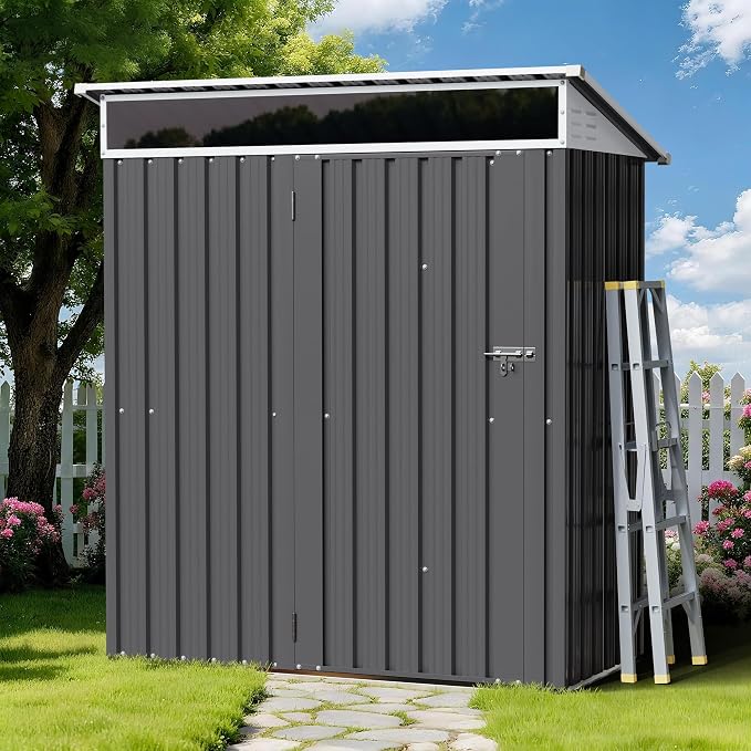 Shintenchi 5x3 FT Outdoor Storage Shed - Image 6