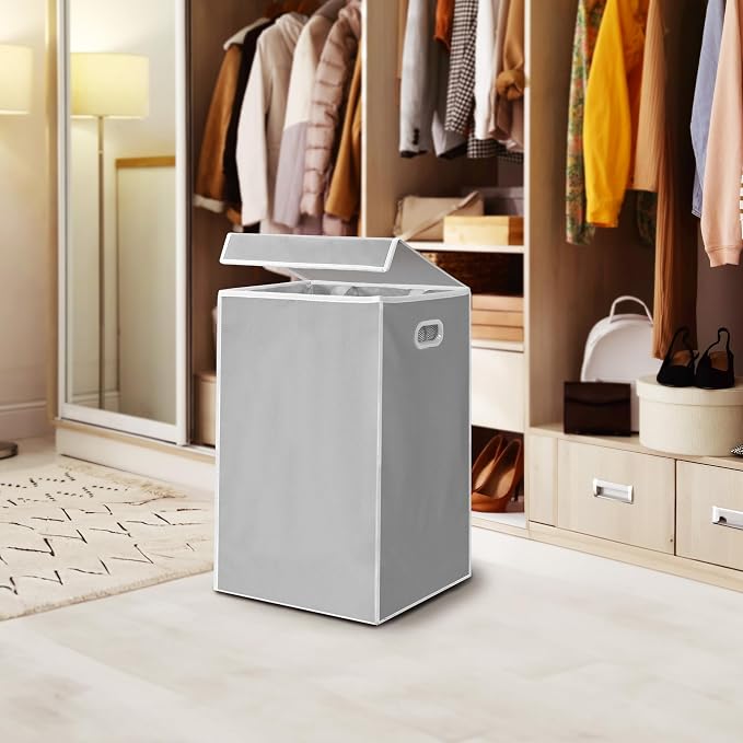 Simple Houseware Foldable Laundry Hamper Basket - Image 7